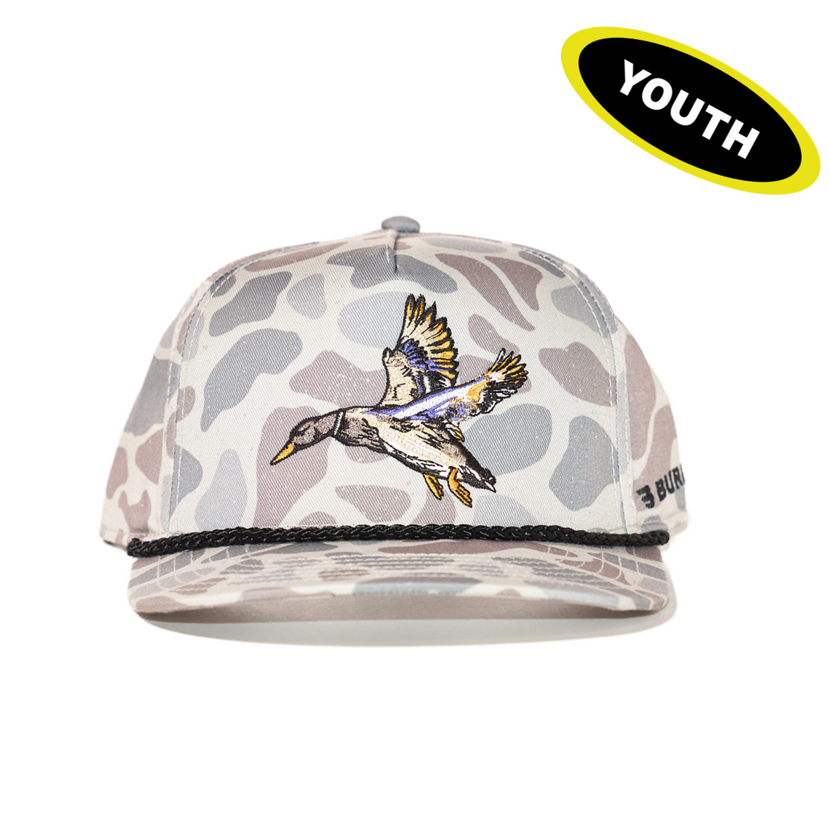 Youth Cap - Diving Mallard - Classic Deer Camo