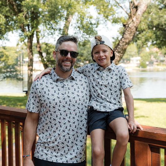 Father and Son Bundle - Performance Polo - Ducks and Dogs