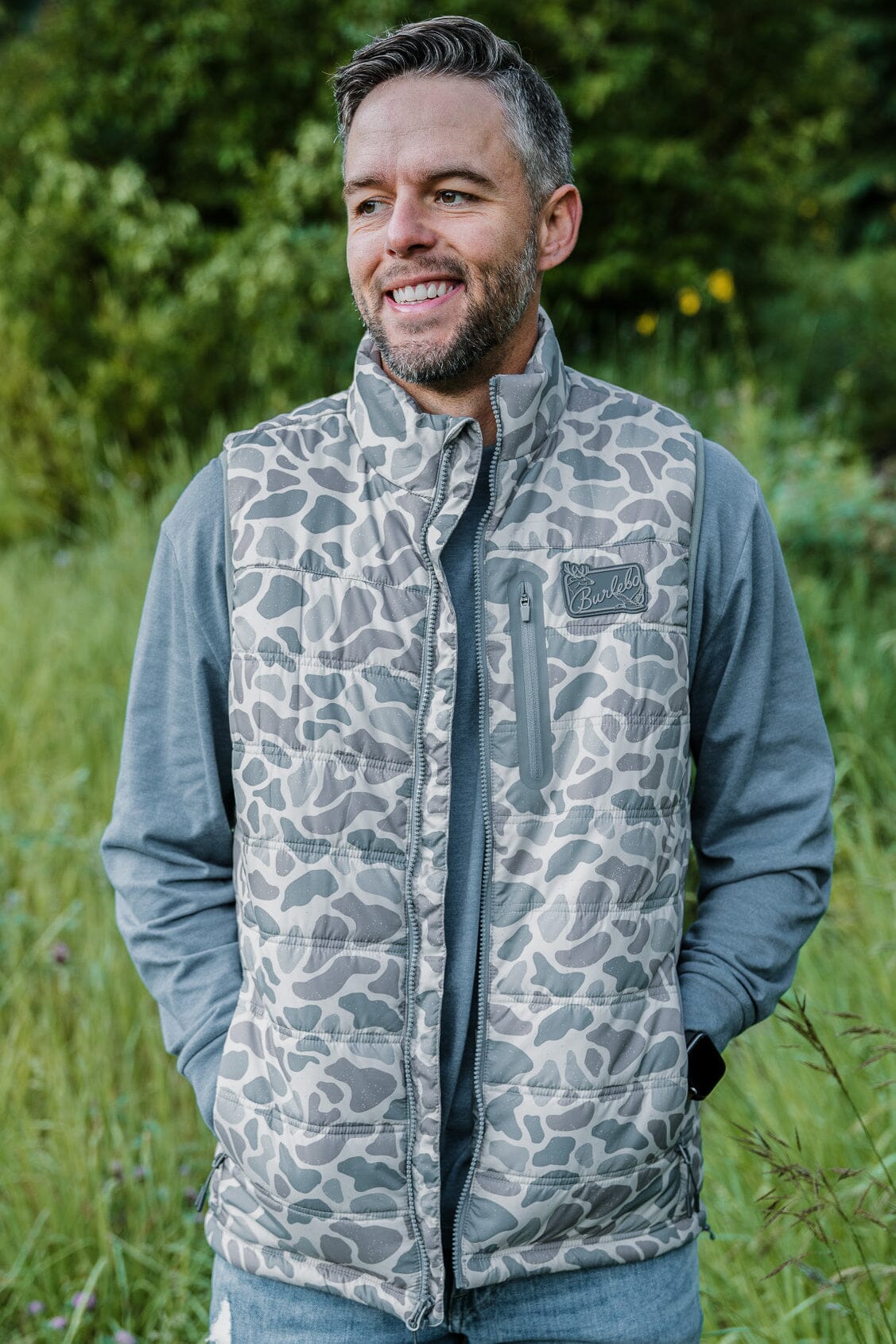 Puffer Vest Classic Deer Camo BURLEBO