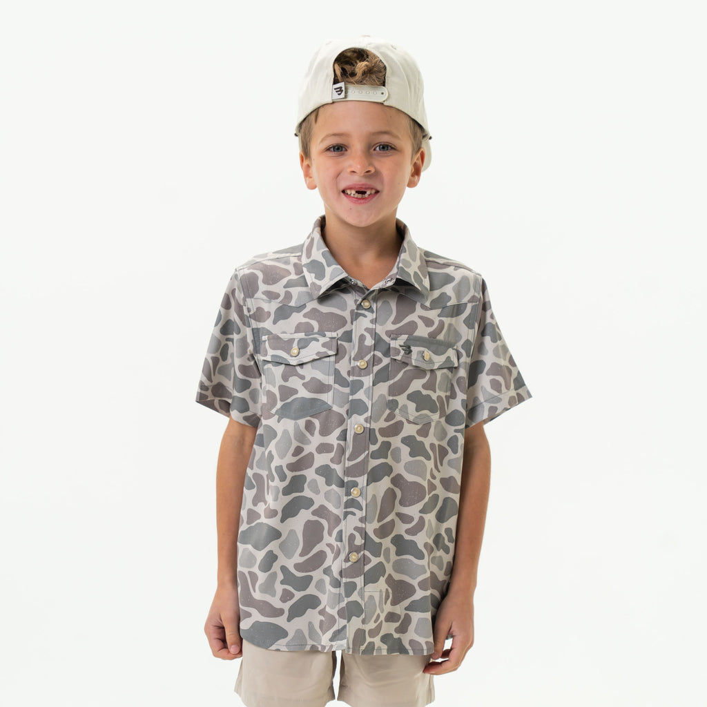 Burlebo-Performance Western Shirt-Classic Deer Camo main image 1