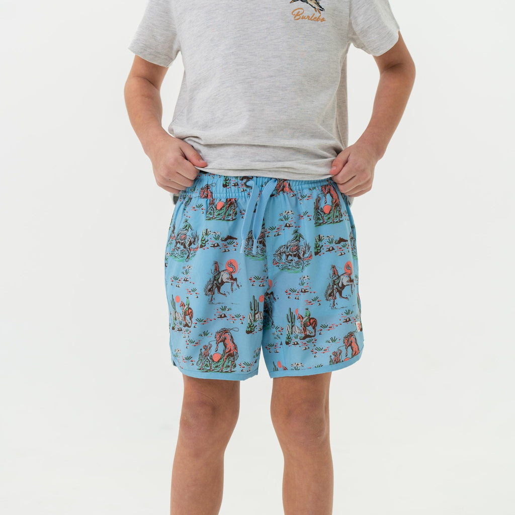 Burlebo-Youth Swim Trunk -Classic Deer Camo