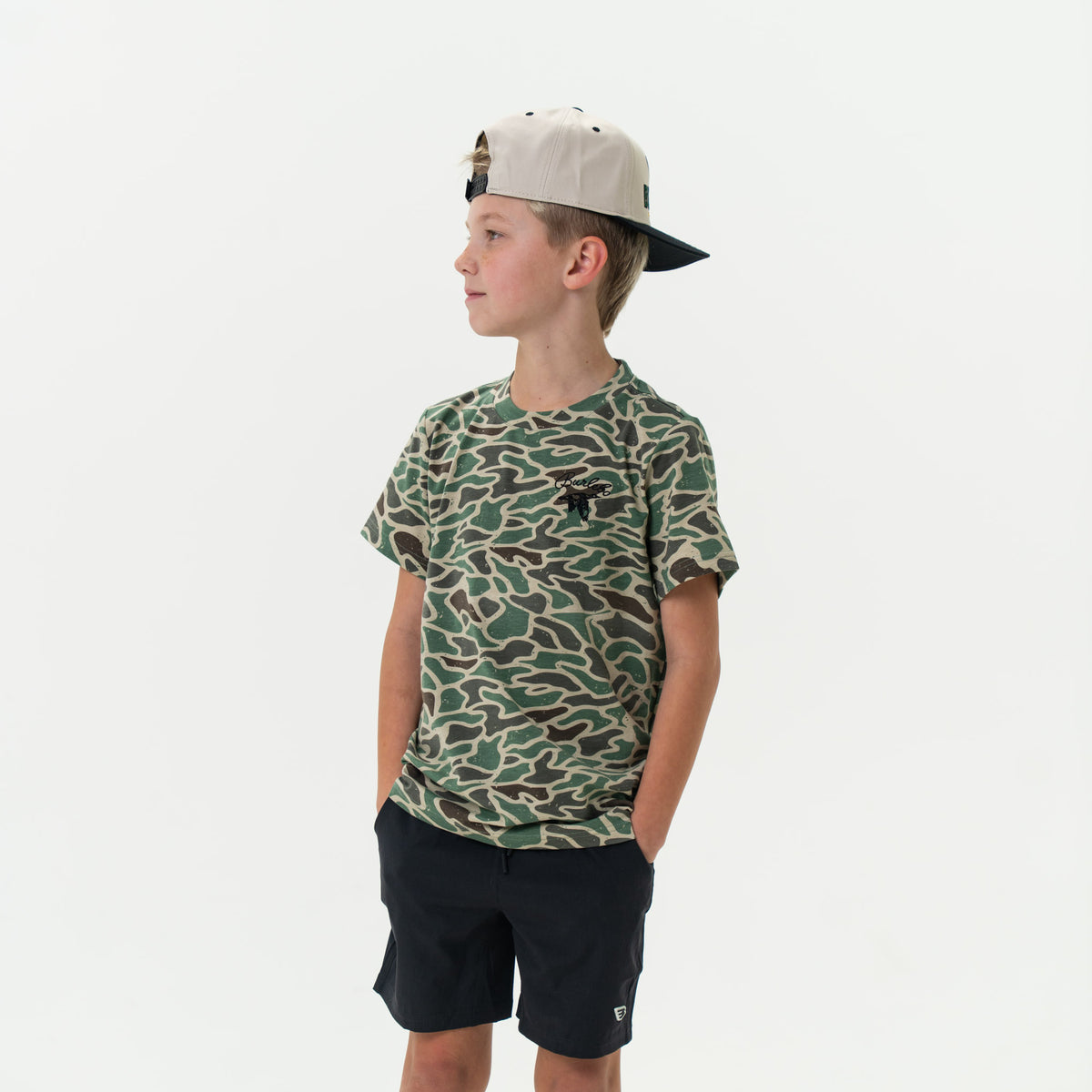 Youth Tee - Retro Duck Camo - BURLEBO Duck