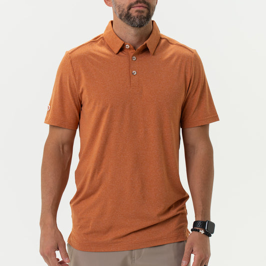 Performance Polo - Heather Orange