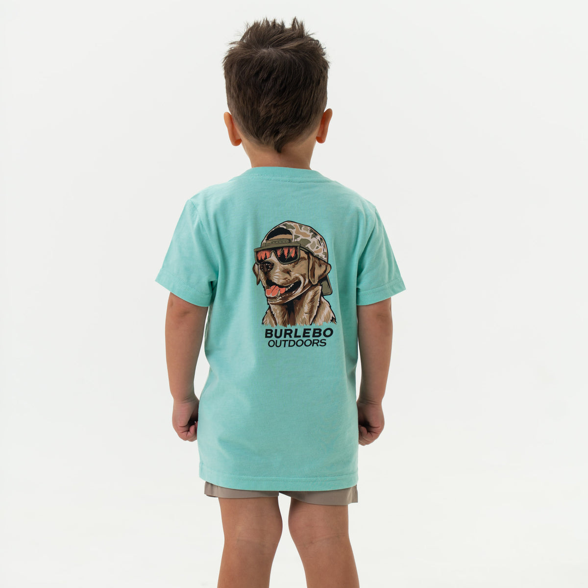 Youth Tee - Mallard Camo Dog - Island Reef