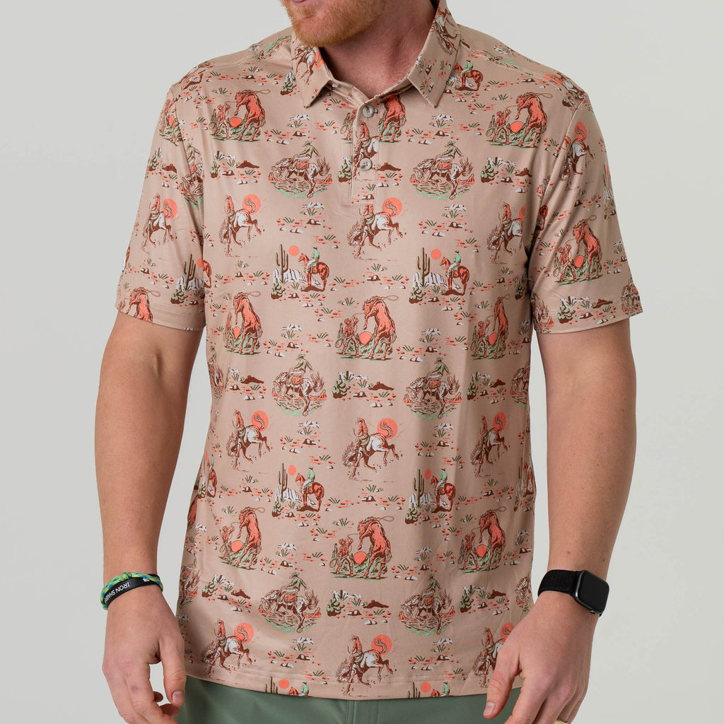 Saddle Up Cowboy Polo Shirt