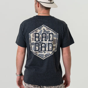 Short Sleeve Tee - Rad Dad - Heather Black