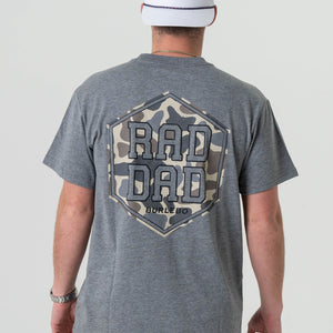 Short Sleeve Tee - Rad Dad Deer Camo - Dark Heather Grey