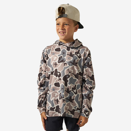 Youth Performance Hoodie - Mallard Mayhem Camo