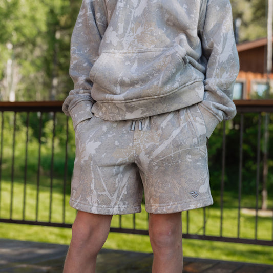 Youth Vintage Washed Shorts - Drifter Camo