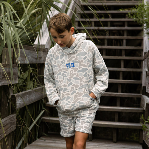 Youth - Vintage Washed Graphic Hoodie - Pray — image 5