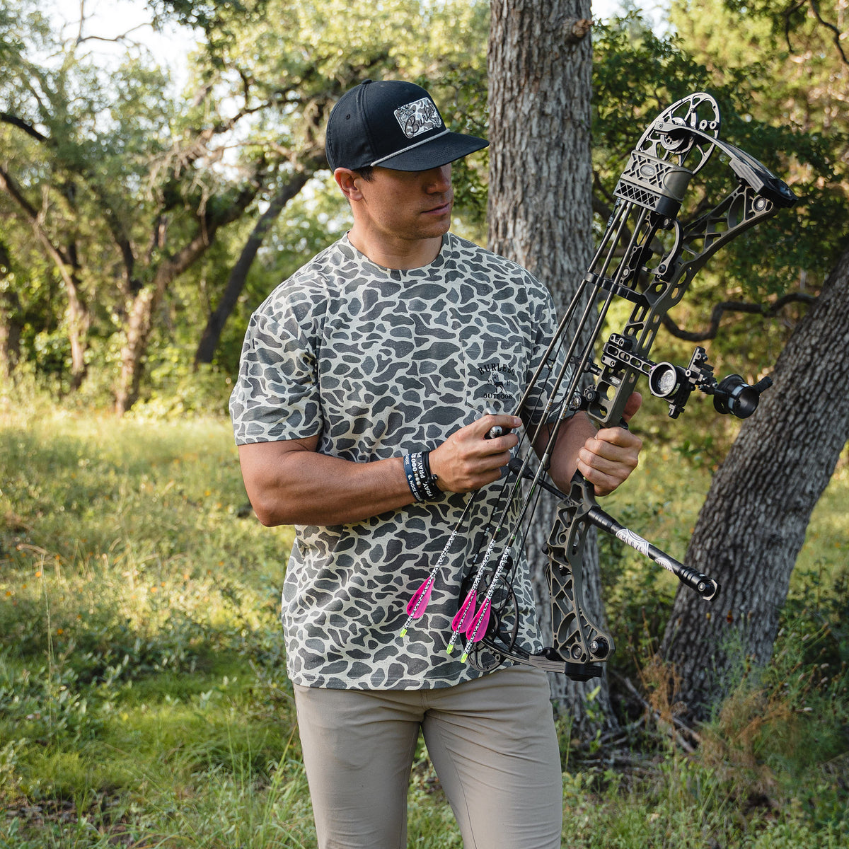Short Sleeve Pocket Tee - Classic Deer Camo