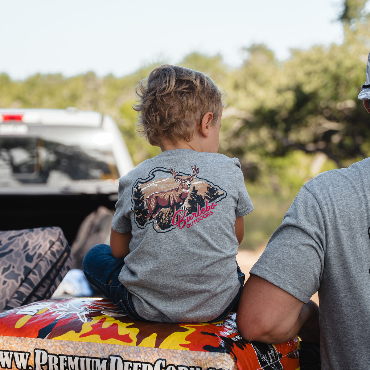 Youth - Short Sleeve Tee - Hill Country Buck - Dark Heather Grey
