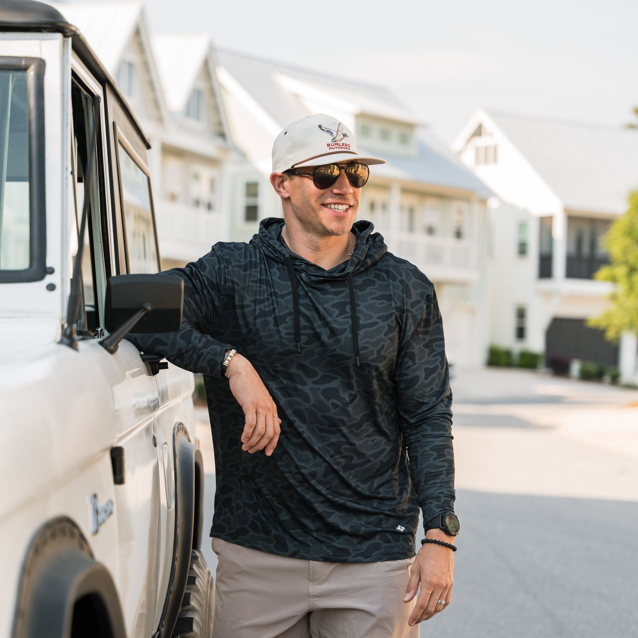 Performance Hoodie Black Camo – BURLEBO