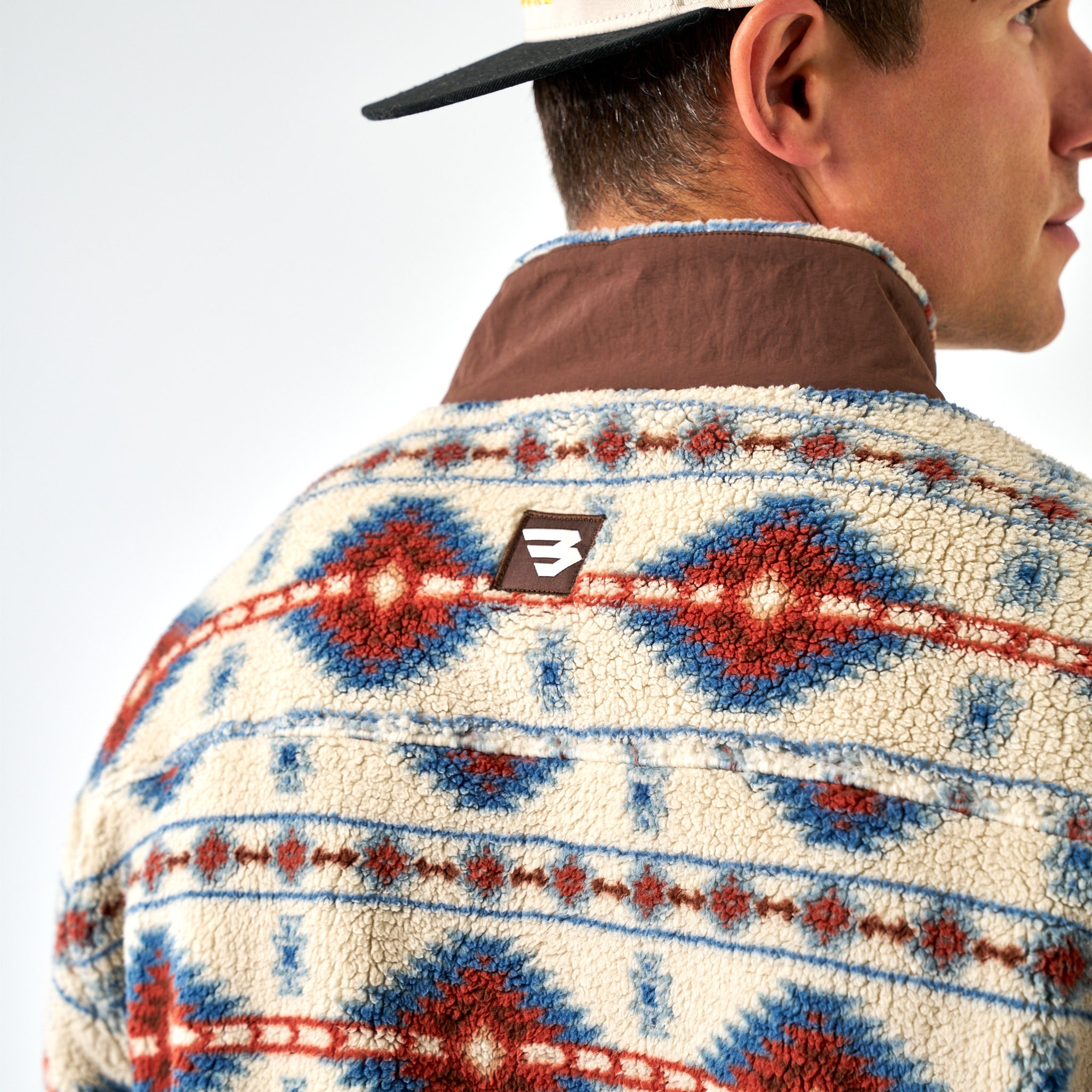 Mountain Fleece Sherpa - Quarter Zip - Arizona Aztec – BURLEBO