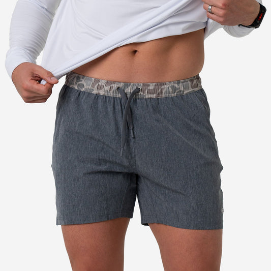 Athletic Short - Grizzly Grey - Classic Deer Camo Liner
