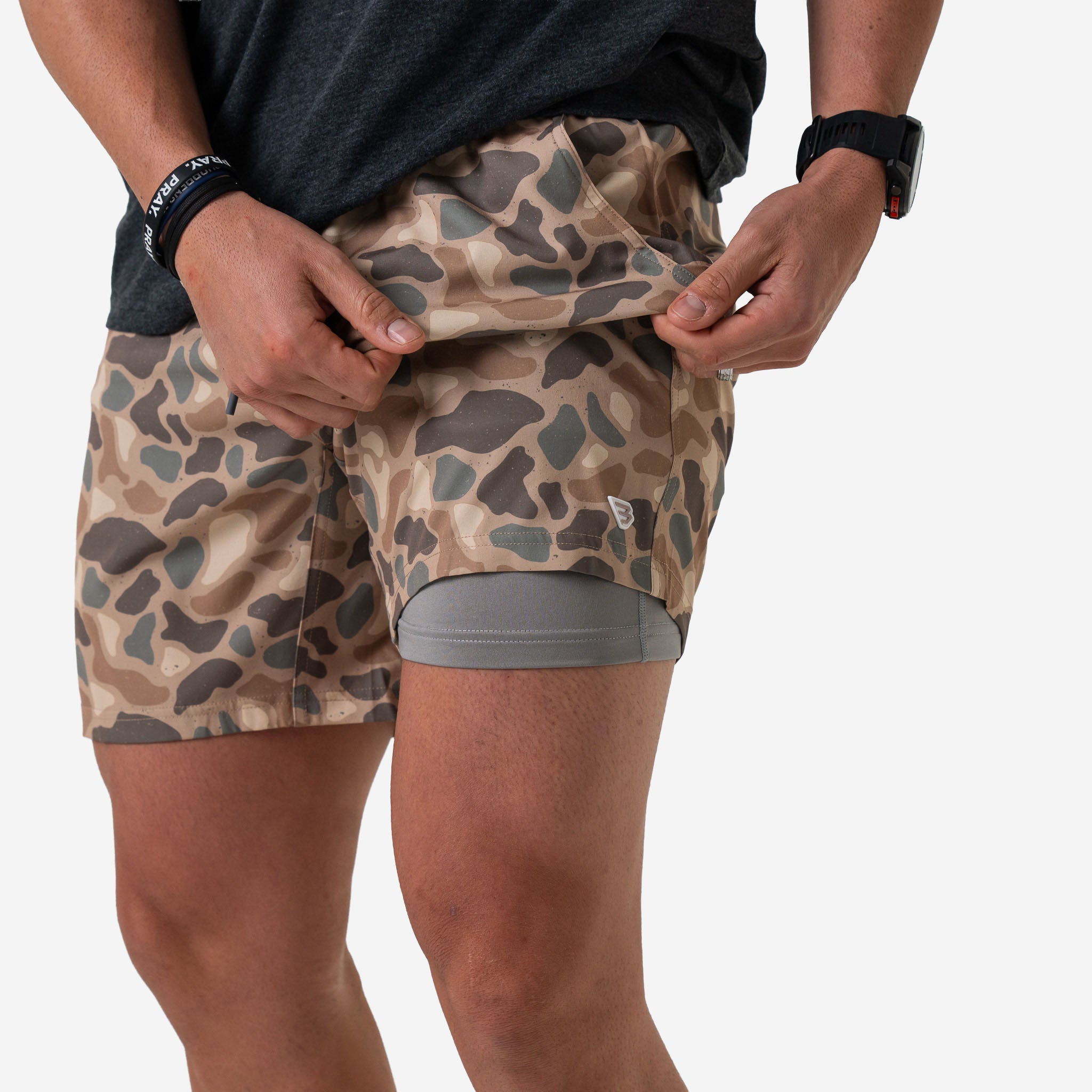 Athletic Short - Pintail Camo - Grey Liner – BURLEBO