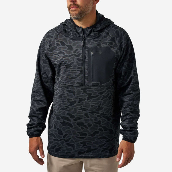 Blaze Tech Quarter Zip - Black Camo | BURLEBO