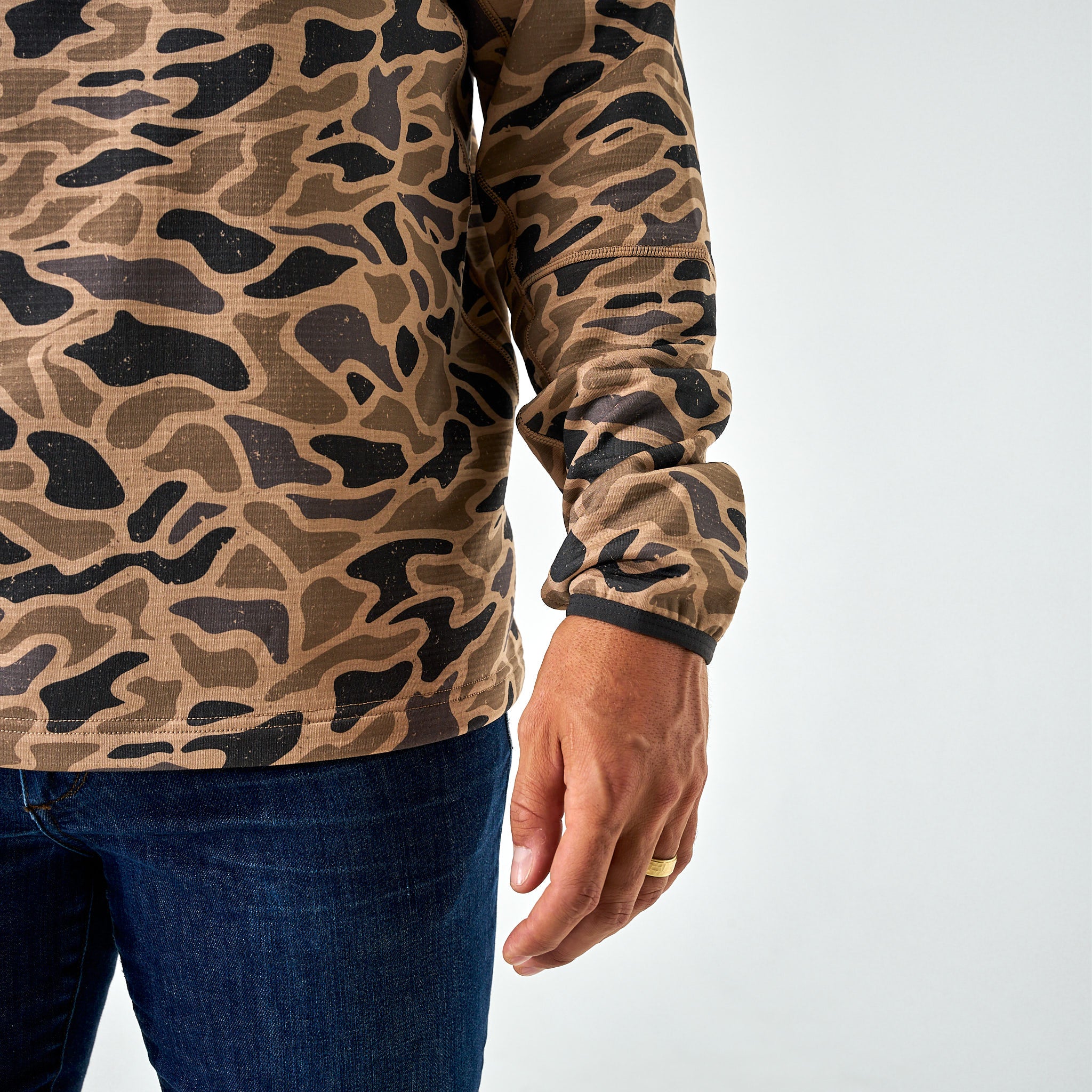 25年春夏　完売品　BRIEFING CAMO JQ HIGHNECK RF CAMO HQ German Rauchtarnmuster Autumn CAMO Unisex Bomber