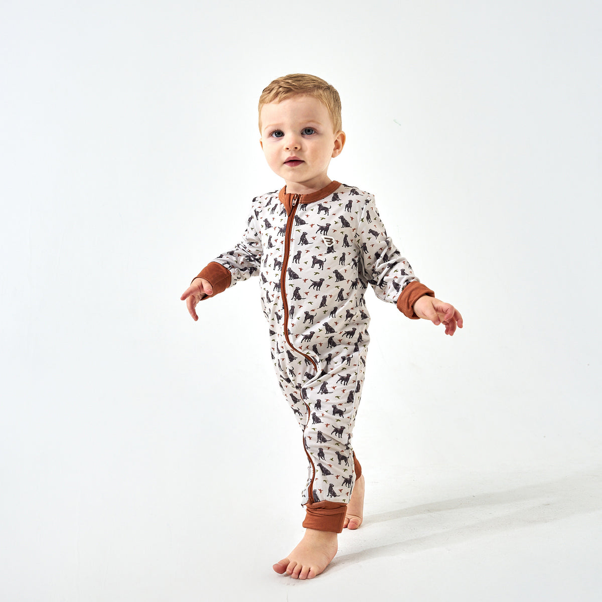 Baby Zip Up - Ducks And Dogs