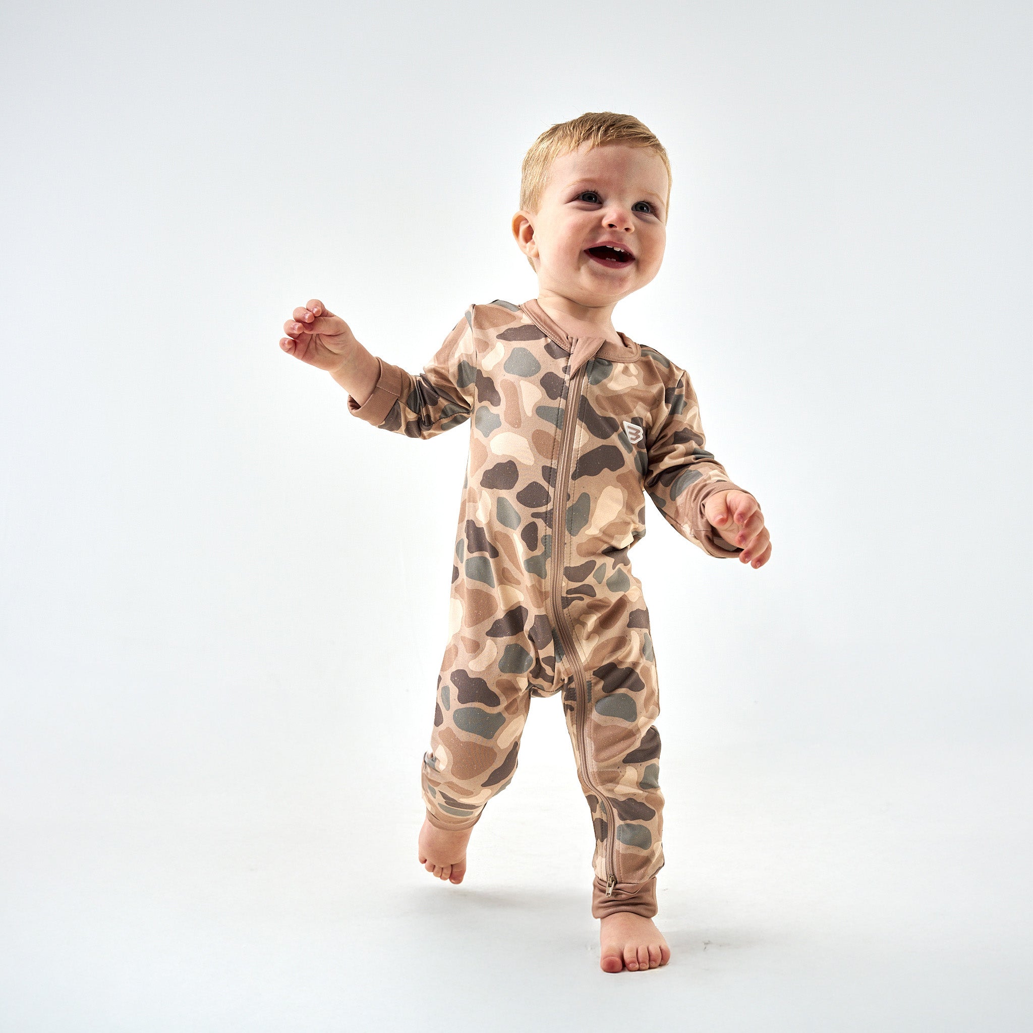 BABYL RETURNS ジップアップフーディ Mサイズ Pintail Camo Baby Zip Up | Duck Hunting Infant Gift | BURLEBO