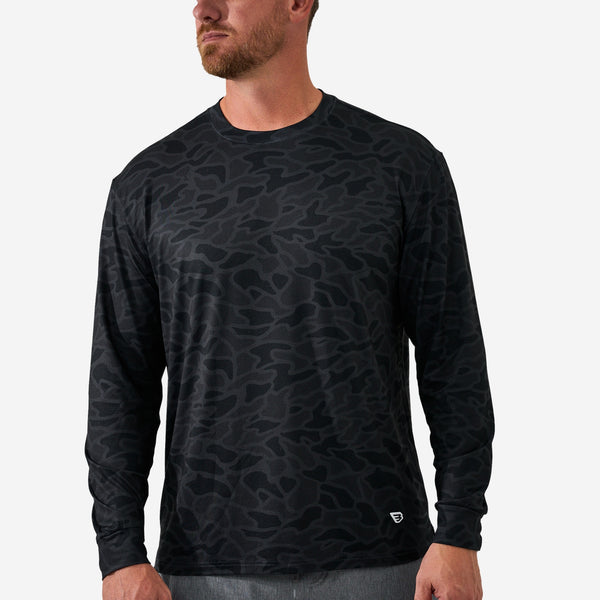Long Sleeve Go To Tee - Black Camo
