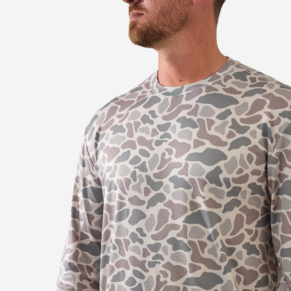 Long Sleeve Go To Tee - Classic Deer Camo