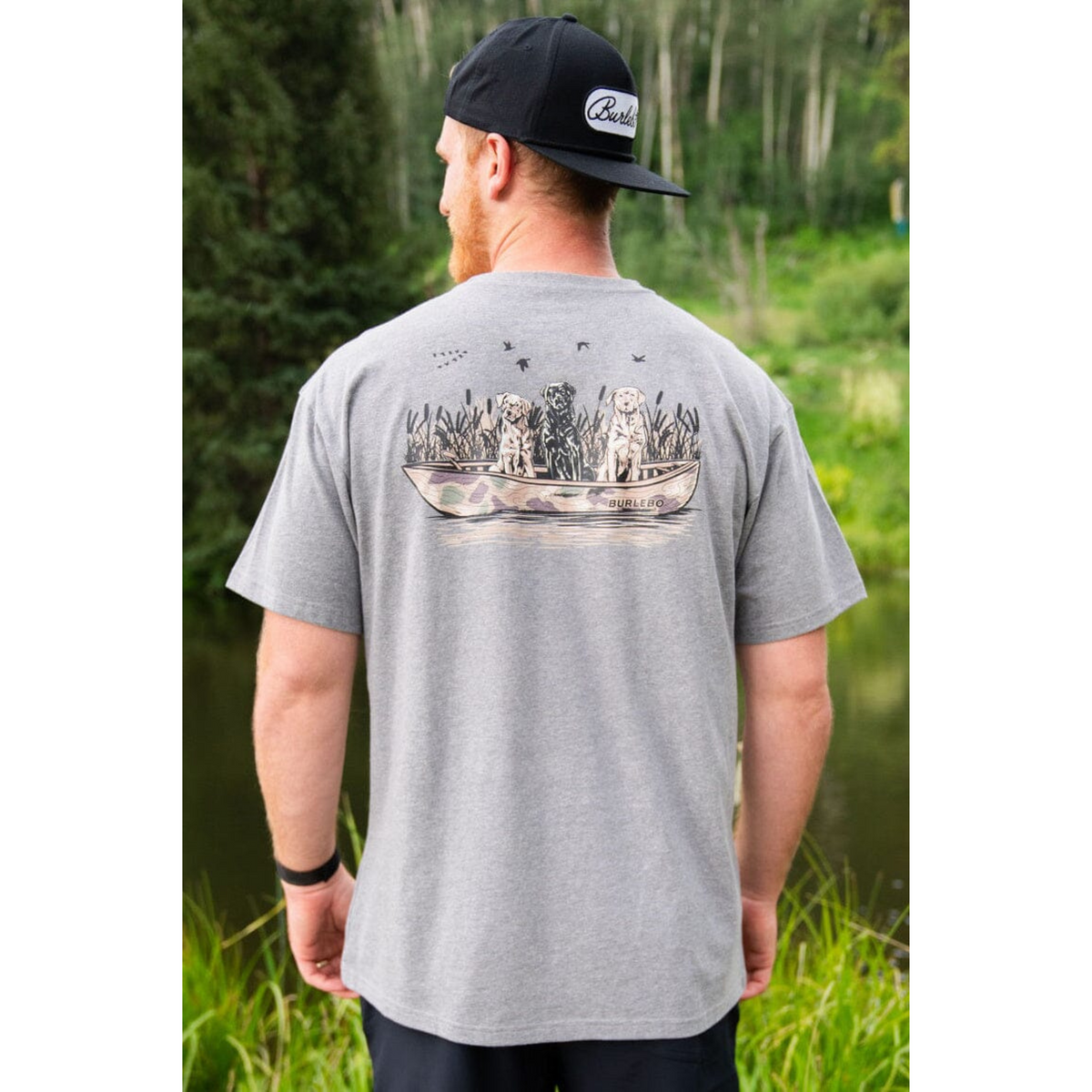 Dogs on the Boat - SS - Dark Heather Grey