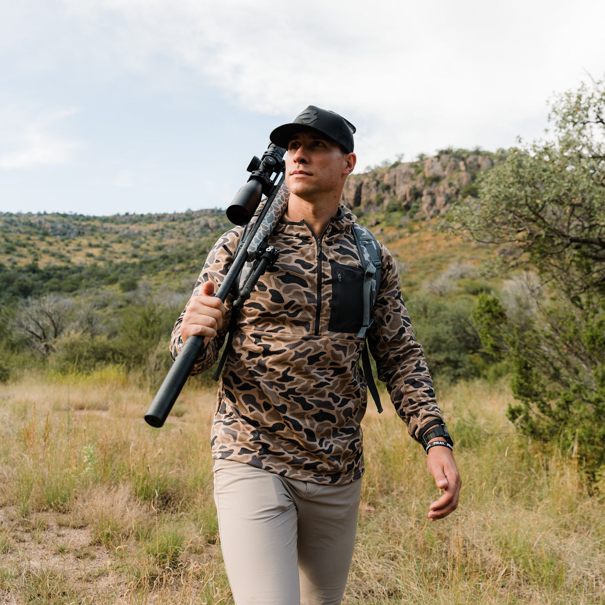 Blaze Tech Quarter Zip - Gauge Camo