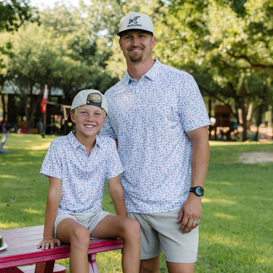 Father and Son Bundle - Performance Polo - Old Glory