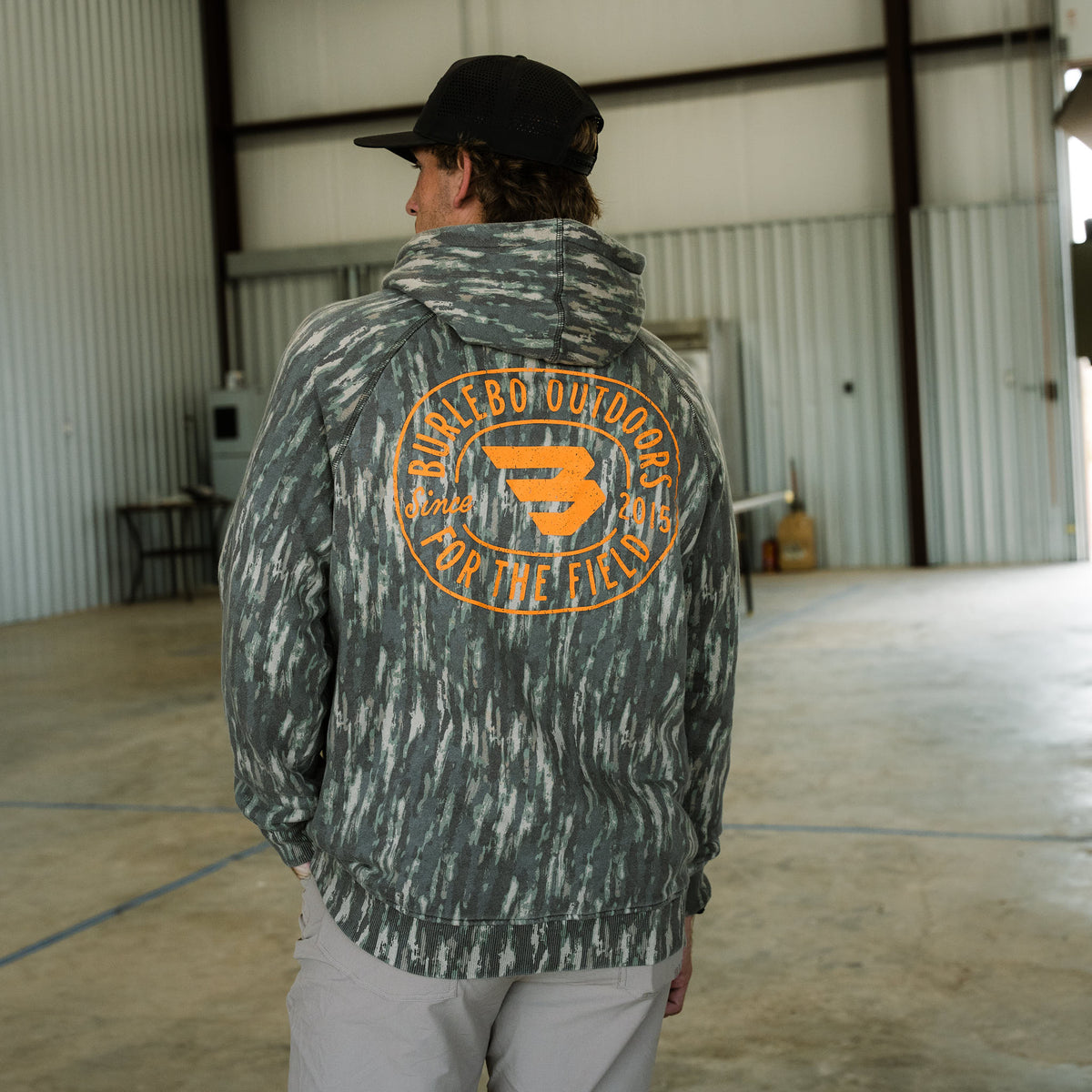 Vintage Washed Graphic Hoodie - Field Badge — image 4
