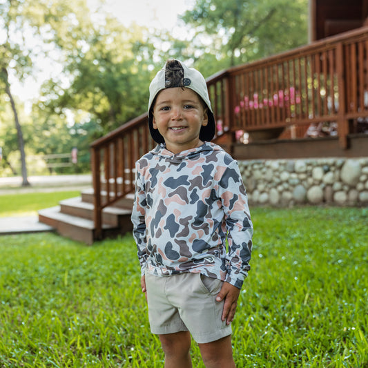 Youth Performance Hoodie - Vintage Camo