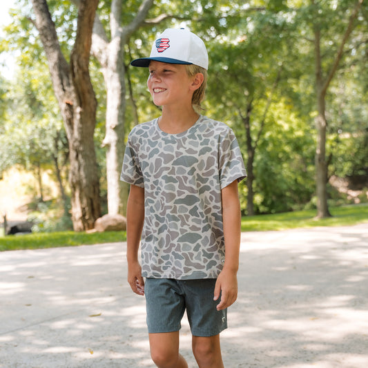 Youth Go To Tee - Classic Deer Camo