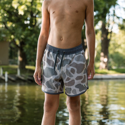 Youth Swim Trunk - Jumbo Classic Deer Camo