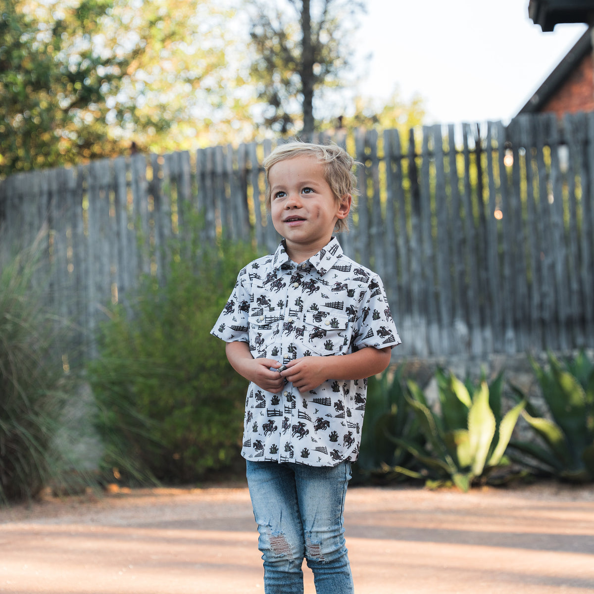 Youth - Performance Western Shirt - Cowboy Country