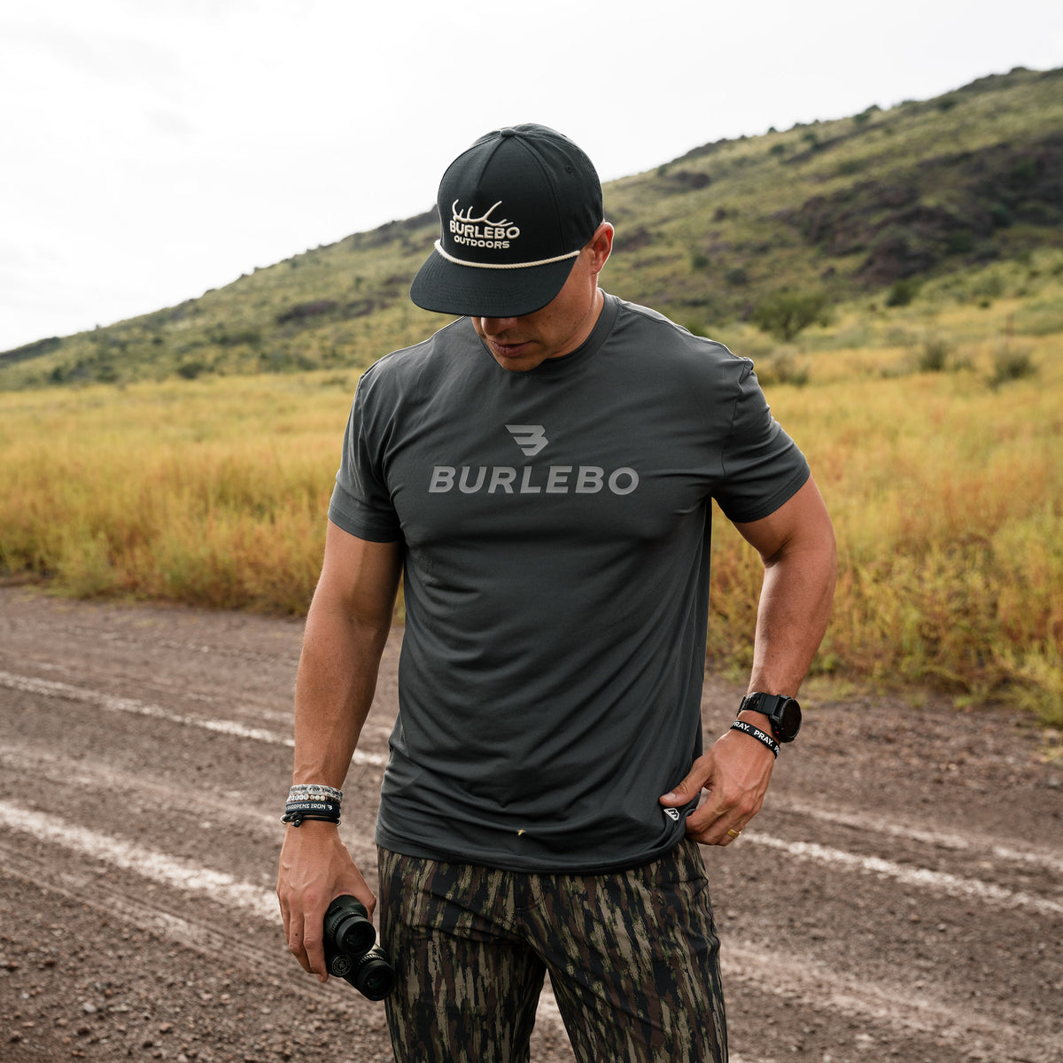 Go To Tee (2 Pack) - Flying B Logo - Gun Metal Grey & Sandstone