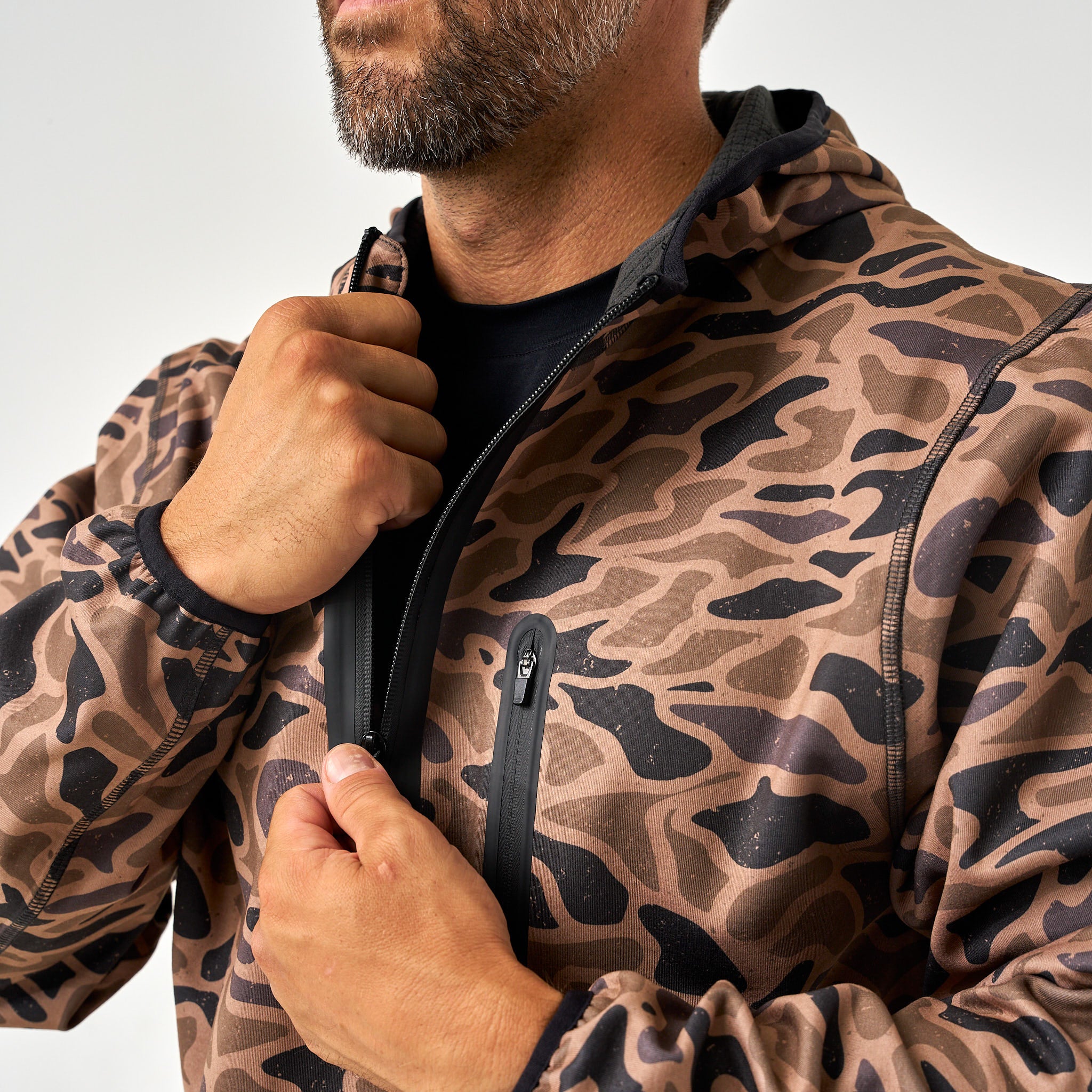 Gauge Camo Duke Tech Mid Layer Jacket | BURLEBO