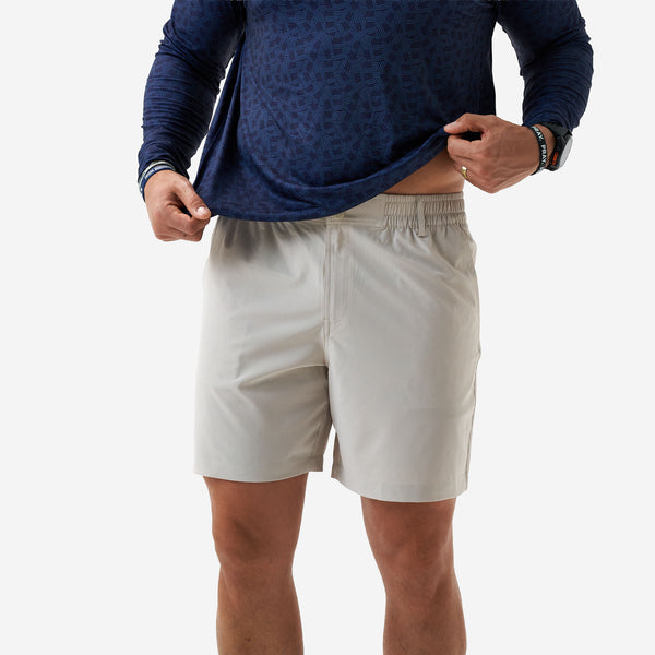 Light Khaki Old Glory Everyday Short | BURLEBO