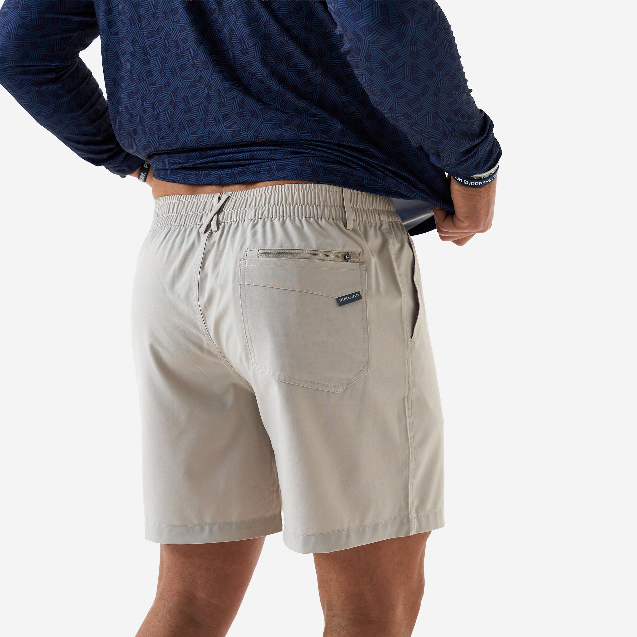 Light Khaki Old Glory Everyday Short | BURLEBO