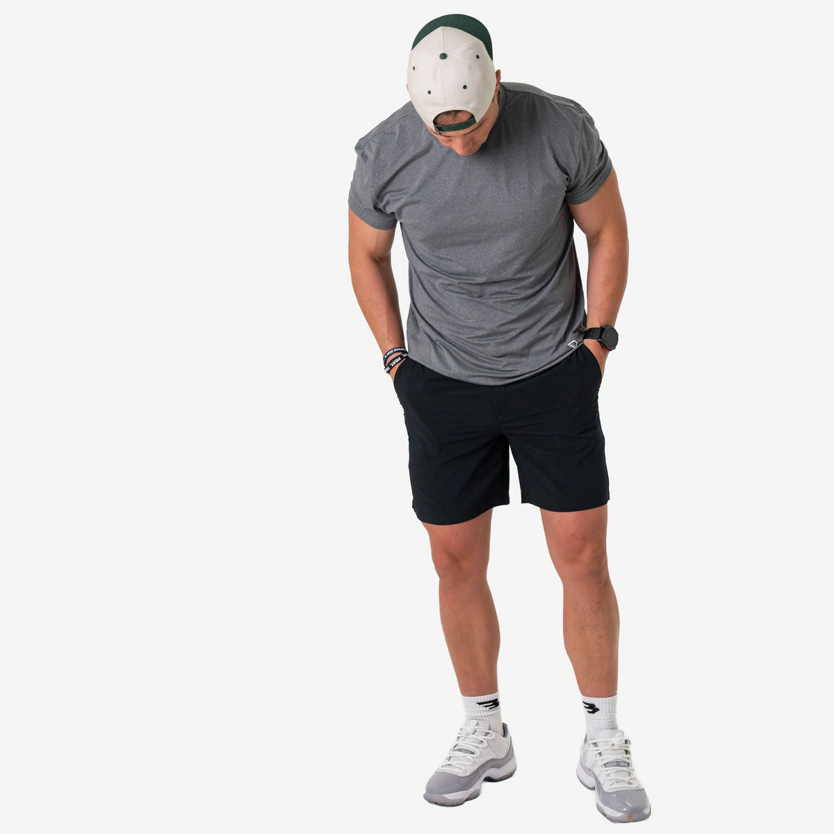 Matte Black Everyday Short | Retro Duck Camo Pocket | BURLEBO
