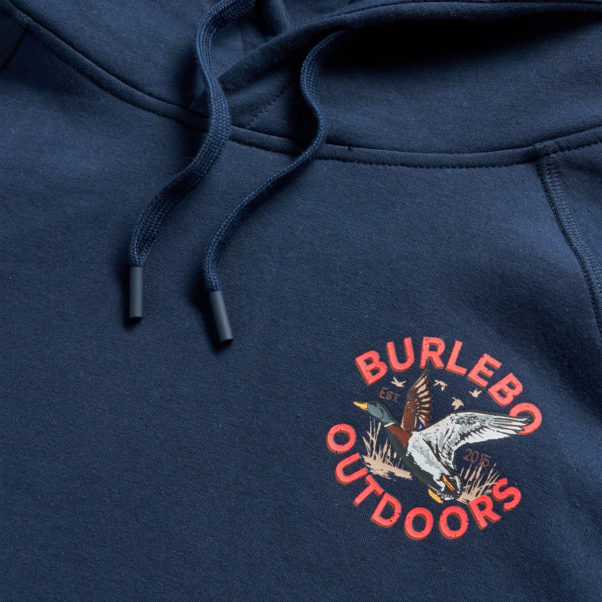 Youth Fleece Hoodie - Old School Duck Hunt - Navy – BURLEBO