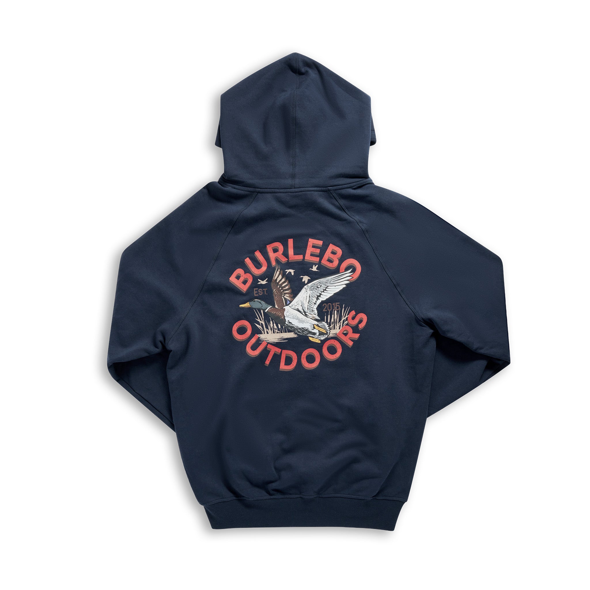 Fleece Hoodie - Old School Duck Hunt - Navy – BURLEBO