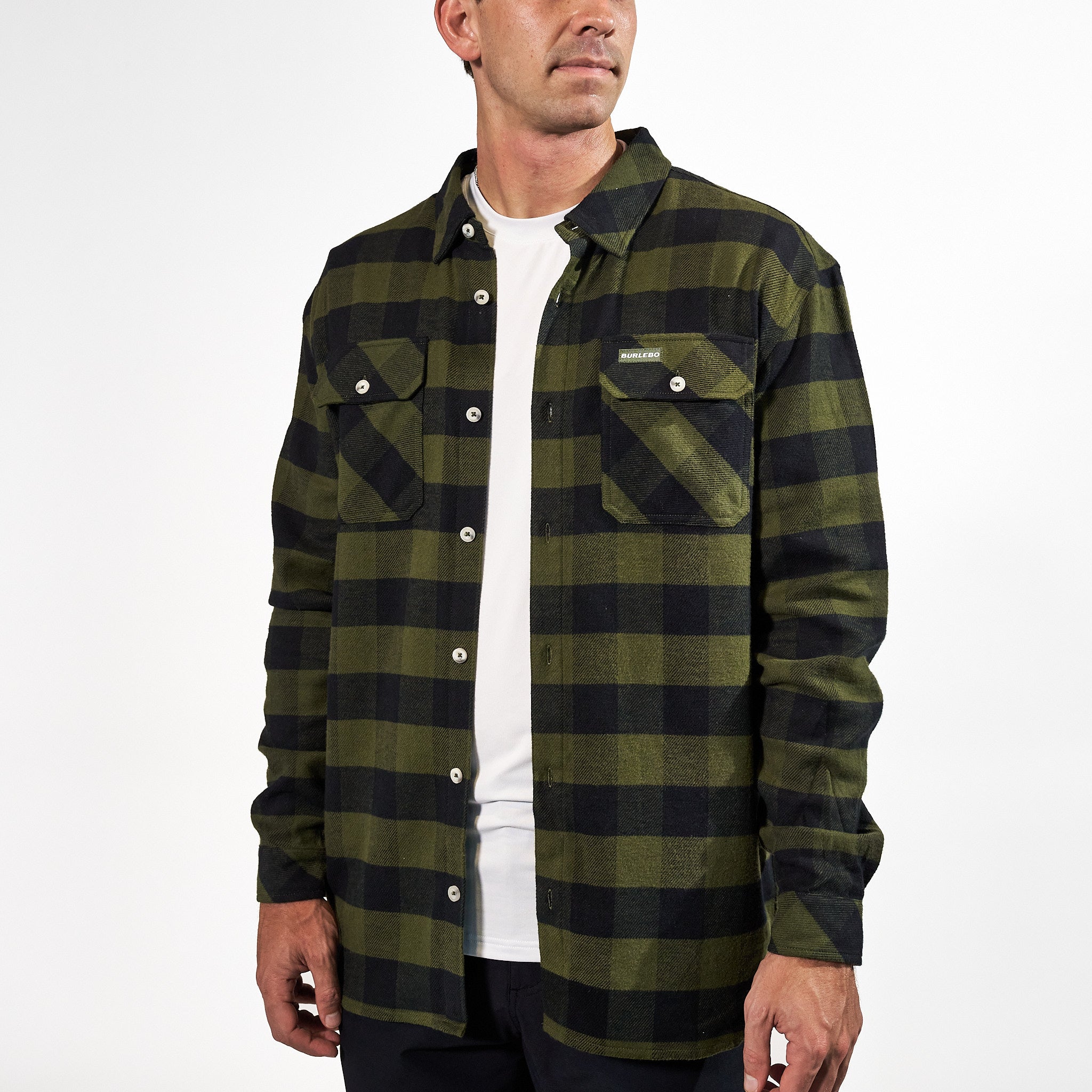 Mallard Green Plaid Flannel Shirt | BURLEBO XXLarge Mallard Green Plaid Flannel Shirt | BURLEBO XXLarge