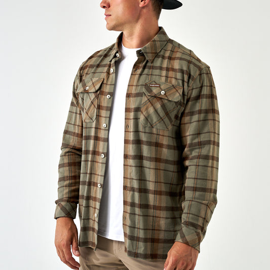 Flannel Shirt - Timber Brown