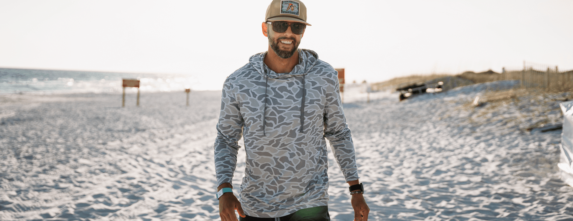 Burlebo | Performance Hoodie | Seaside Camo