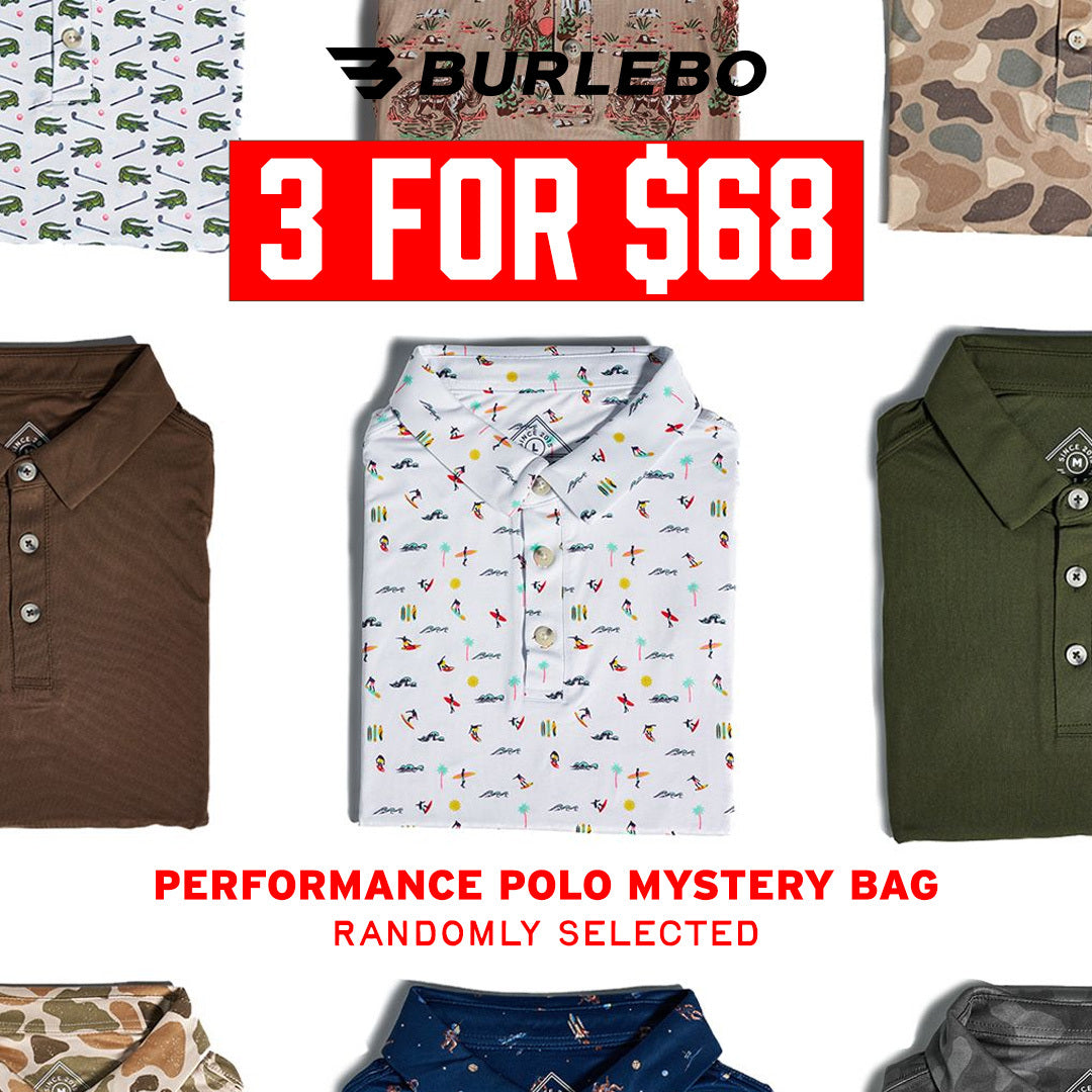 Mystery Bag - 3 Performance Polos for $68