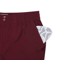 Everyday Short - Maroon - White Camo Pocket