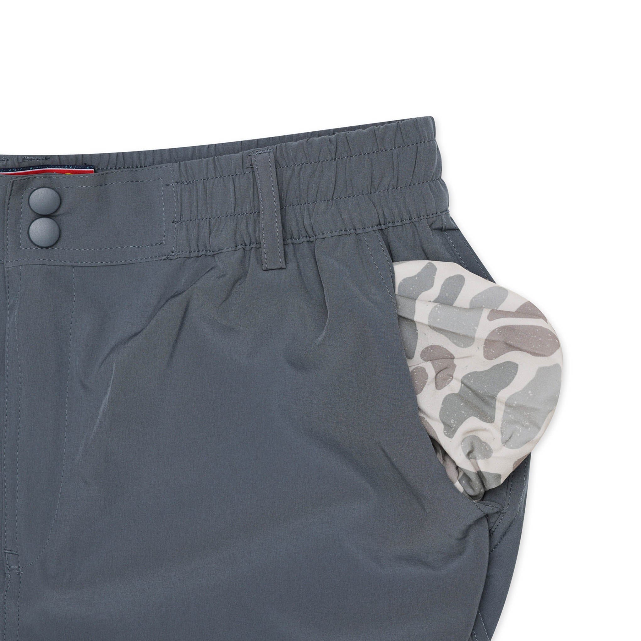 Everyday Short - Grey - Deer Camo Pocket – BURLEBO