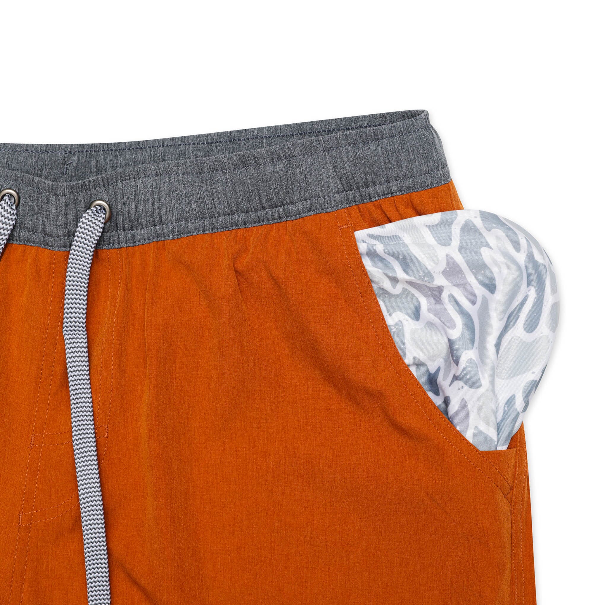 orange camo basketball shorts