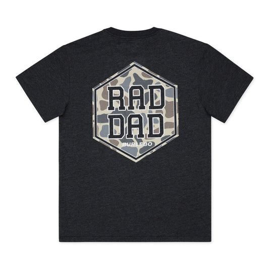 Father and Son Bundle - Short Sleeve Tee - Rad Dad & Rad Dude - Heather Black