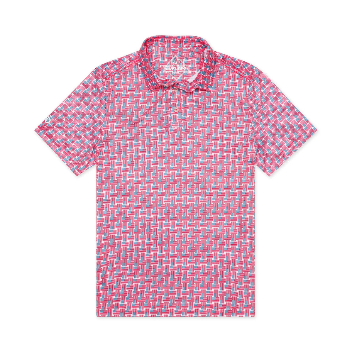 Performance Polo - American Flag Print